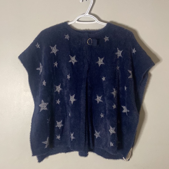 LILURAIN - Girl’s Shawl - Navy Blue - Size US 8 - Picture 3 of 5